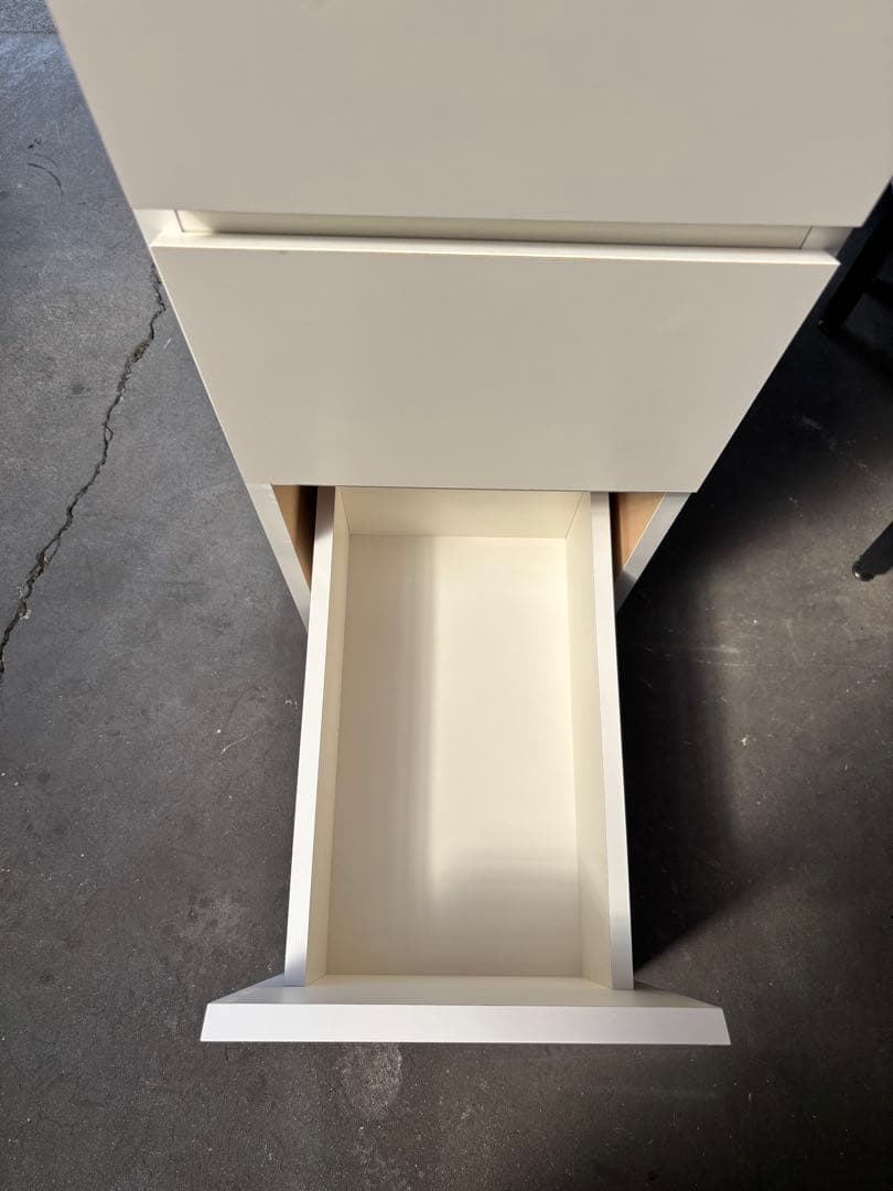 デスクサイド収納ラック ホワイト