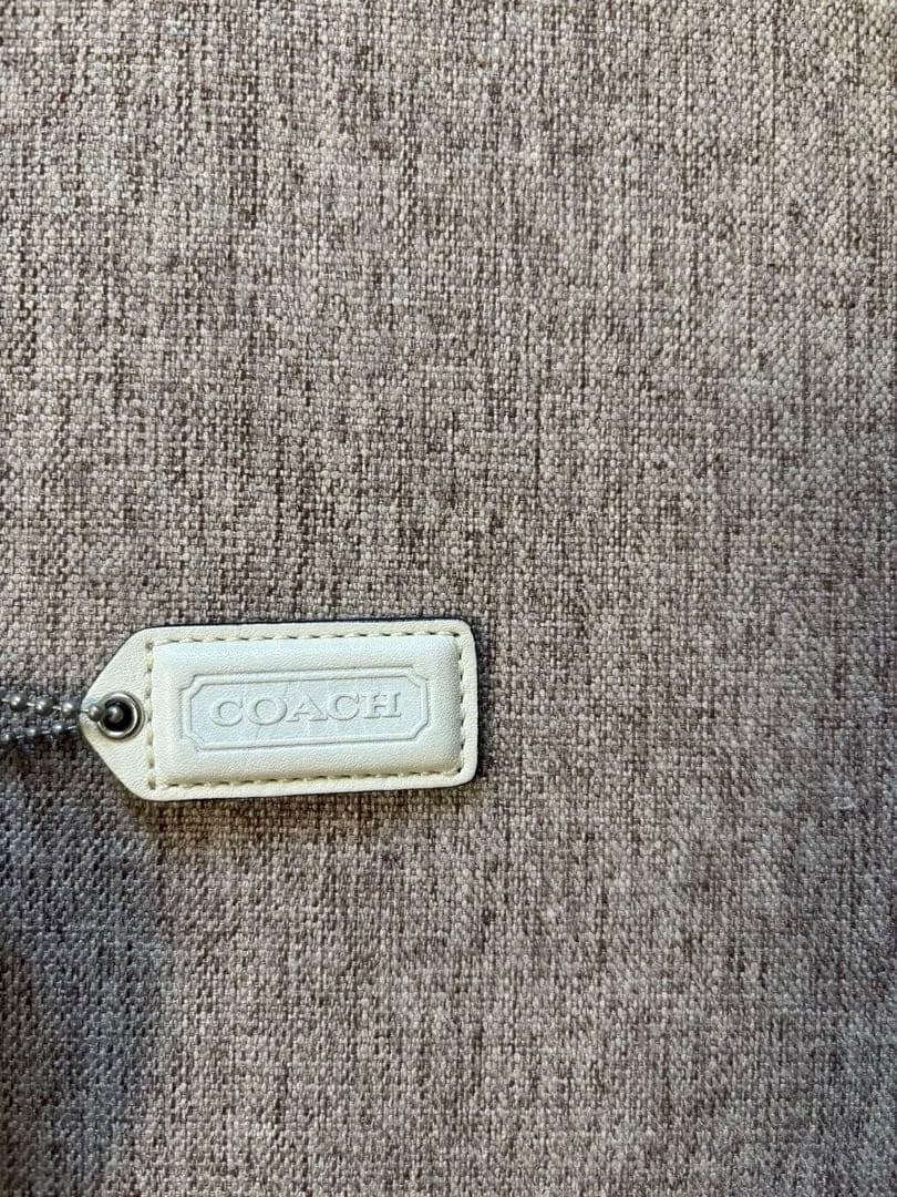 COACH ハンドバッグ ブルー/ホワイト