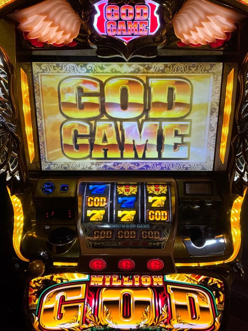 【なー送料無料】名機！ミリオンゴッド 神々の凱旋 ユニバーサル 不要機付