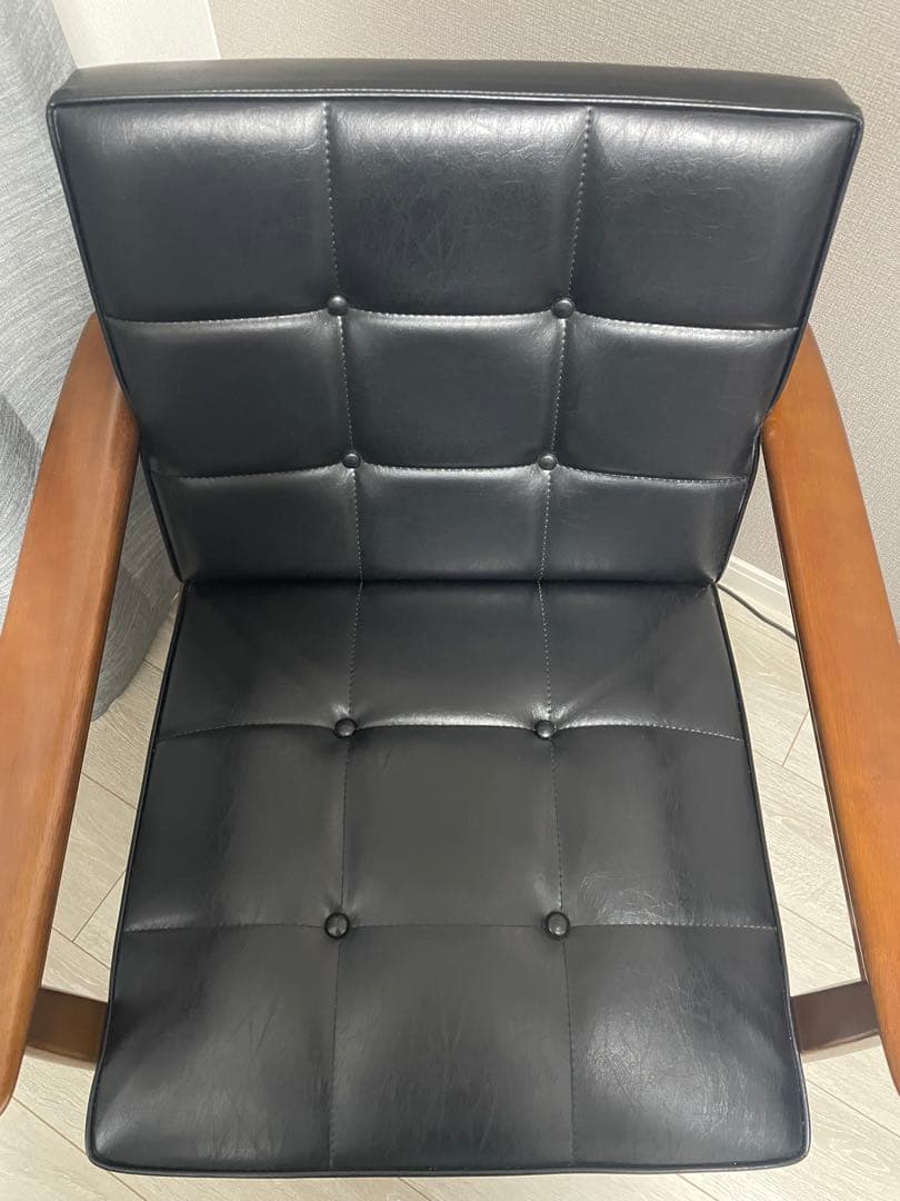 【引き取り限定】カリモクKチェア1シーター+オットマン