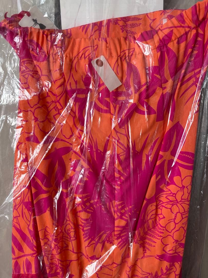 フラダンス用ドレス オレンジ ピンク