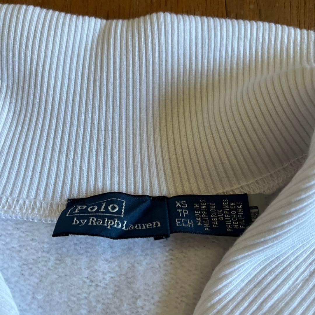 POLO RALPH LAUREN リブトリム モックネック プルオーバー　XS