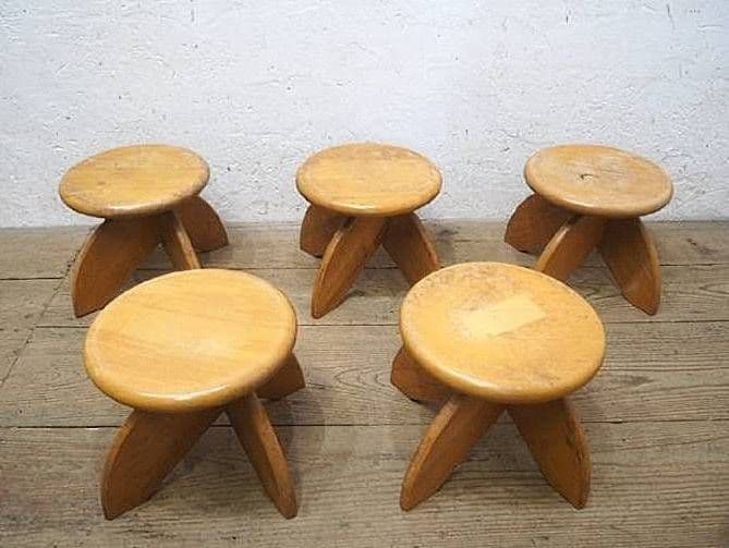 1028 ヴィンテージ　回転椅子　イス　スツール　丸椅子　リビング　レトロ　家具