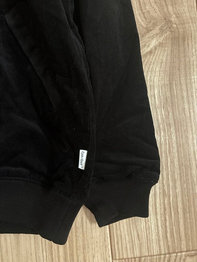 コーデュロイ中綿ジャケット　ブラック　L