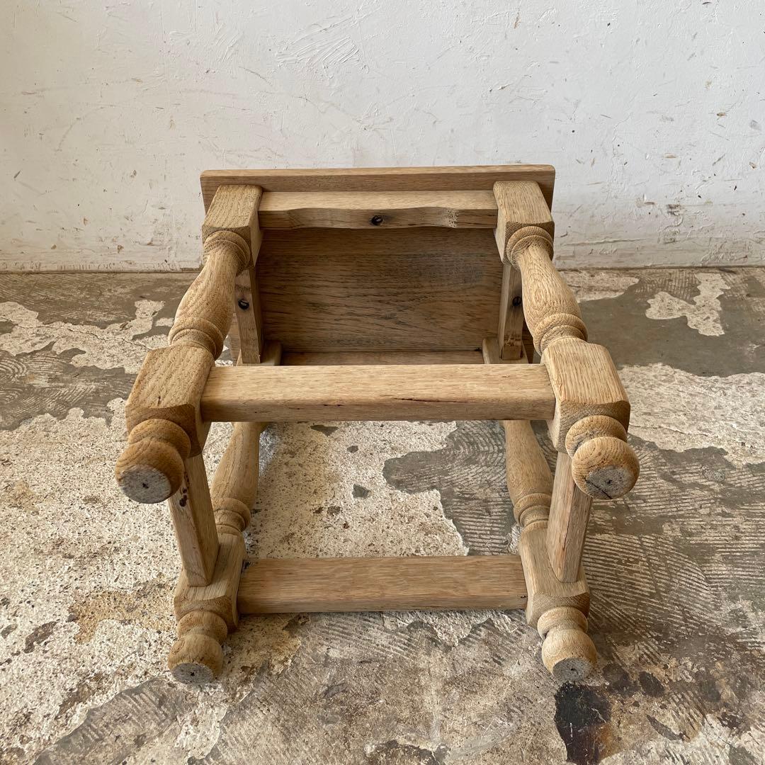 ビンテージ　サイドテーブル ベッドサイドテーブル　スツール　剥離