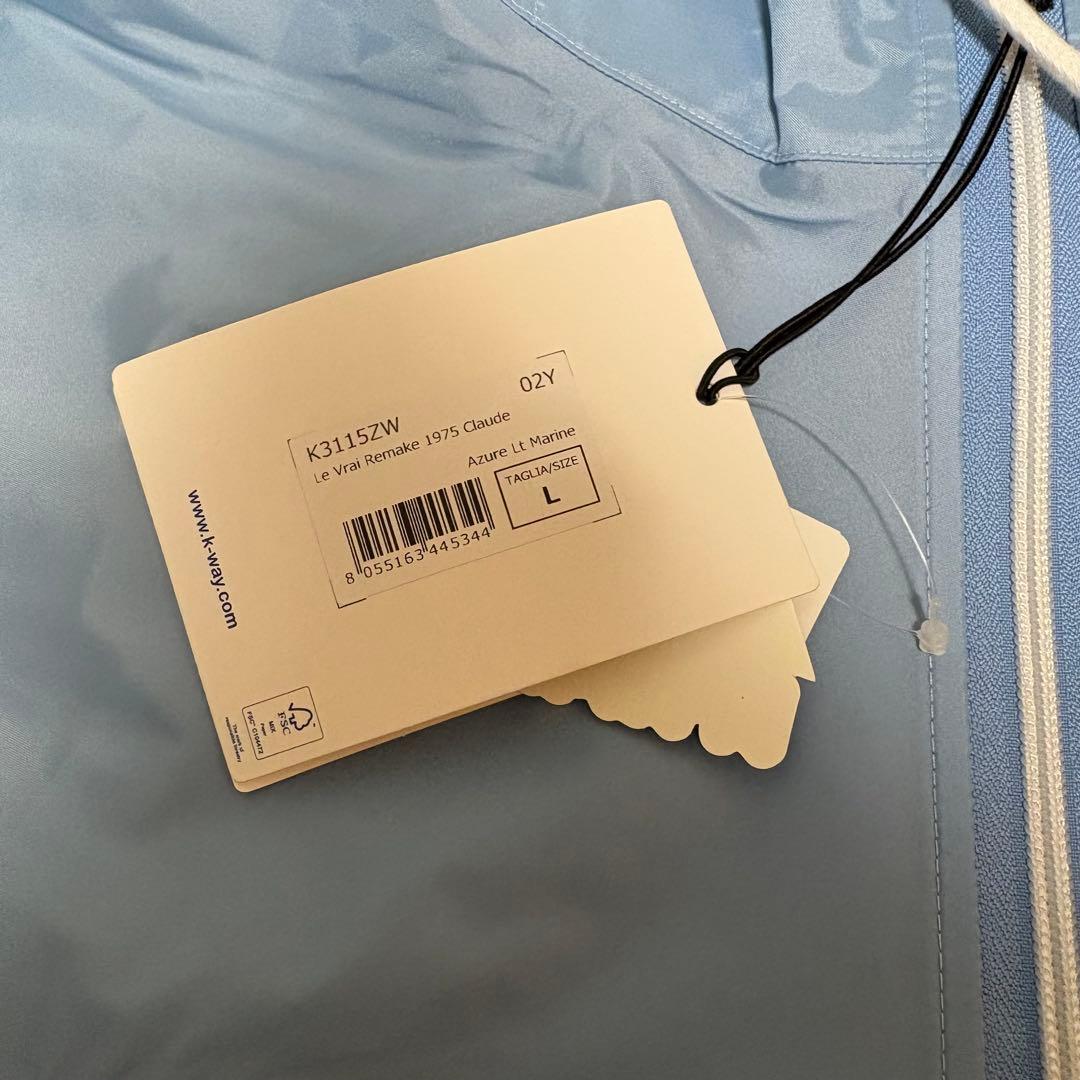 【新品・未使用】上杉柊平着用　k-way ナイロンジャケット L 水色