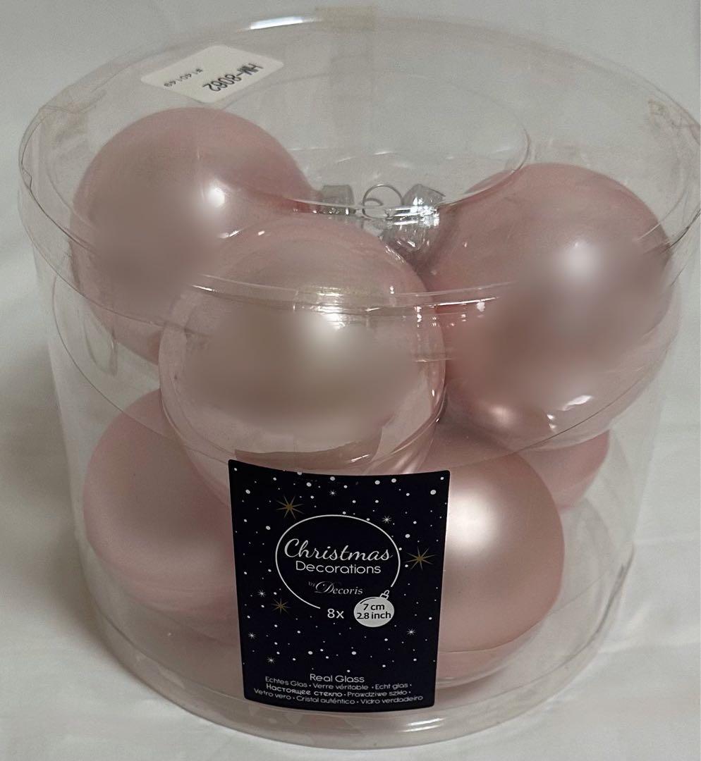 クリスマス 飾り オブジェ 置物 ピンク