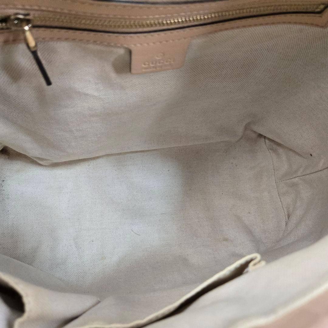 カード付き GUCCI ショルダーバッグ シェリーライン GGキャンバス レザー