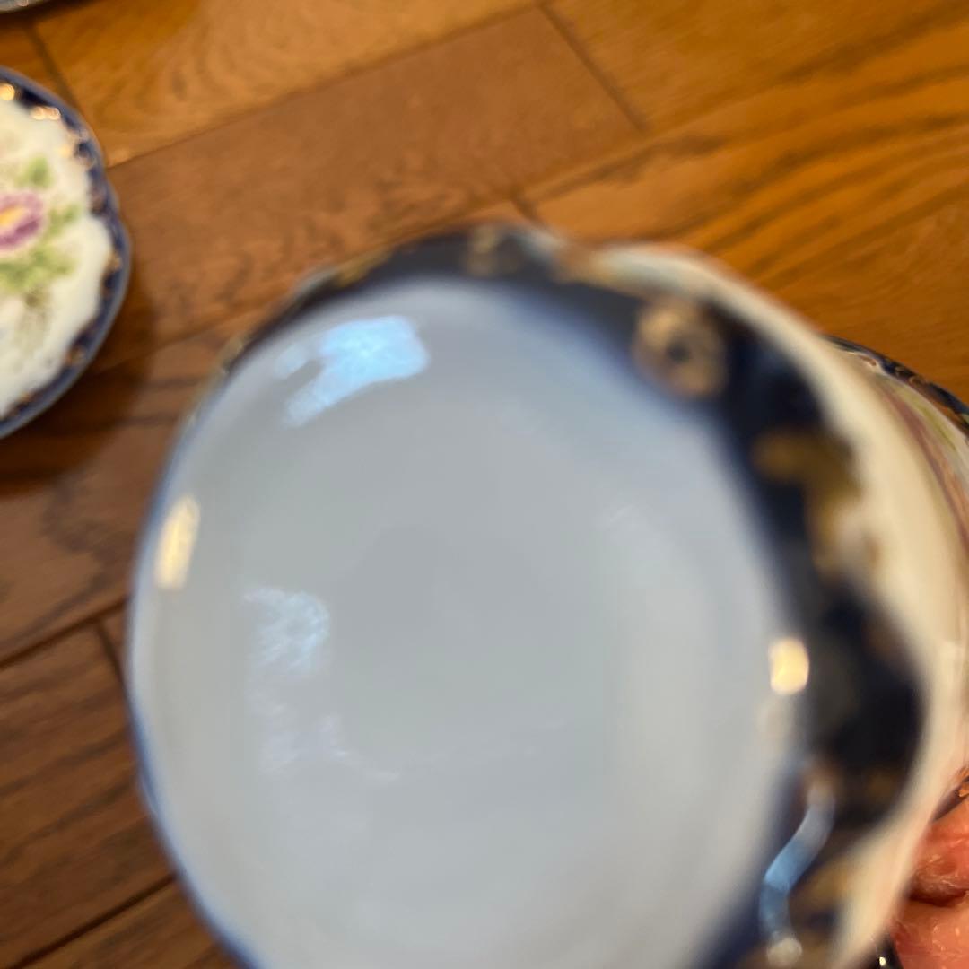 最終処分特価レアオールドノリタケ同時期ライバル会社？カップ&ソーサー五客薄手生地