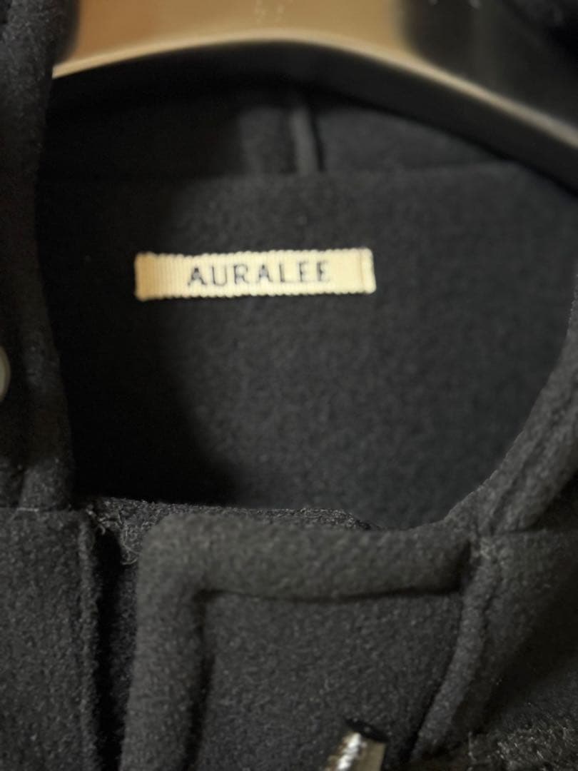 AURALEE (オーラリー) ヘビーメルトンダッフルコート ブラック/5