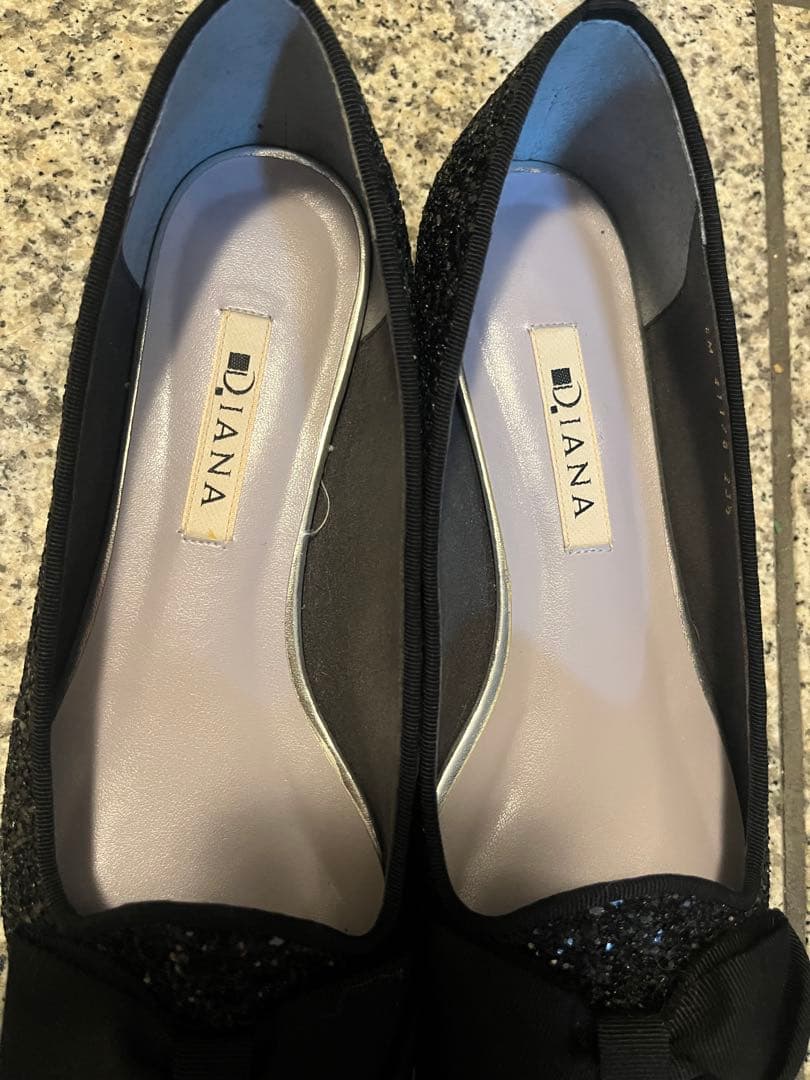 DIANA(ダイアナ)オペラシューズ　パンプス　グログランリボン