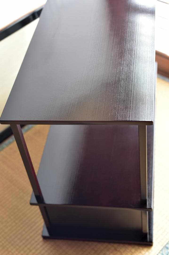 袋棚扉付き組立式　【極上品】お茶道具／共箱