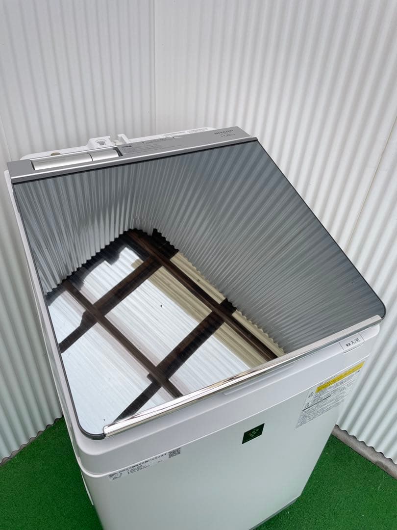 865シャープ 11kg洗濯乾燥機 熱乾燥 タッチパネル 超音波ウォッシャー搭載