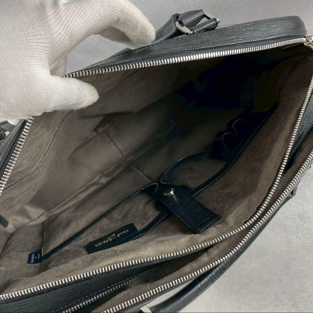 【未使用品】ペッレモルビダ キャピターノ 2室 2way A4可 黒 レザー