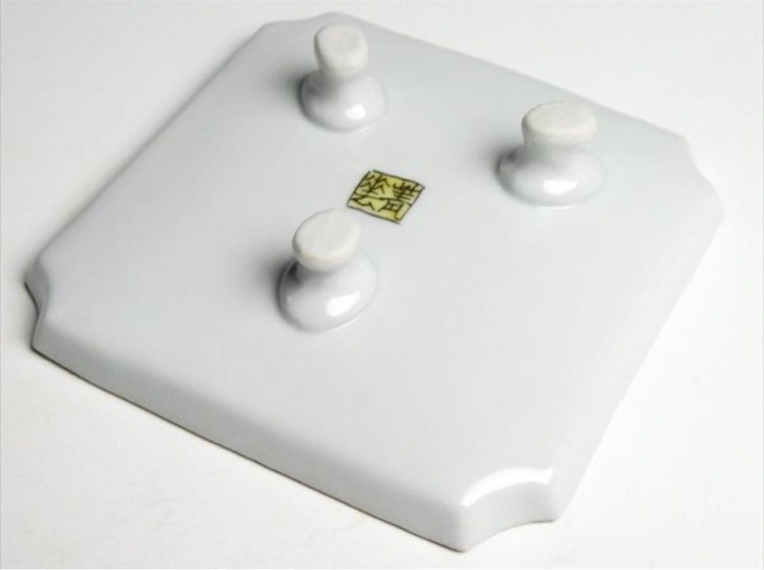 【激レア】80万円 須田菁華 造 九谷 色絵 三つ脚 高台皿 銘々皿