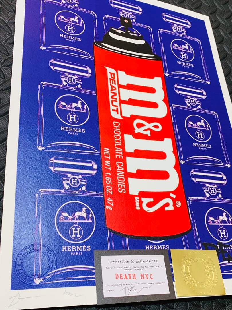 売約済！限定品 正規品DEATH NYC ポップアート m&m エルメス