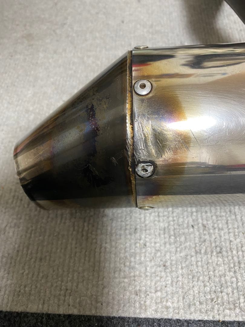 ステンレス マフラー 傷あり　XR250 部品あり