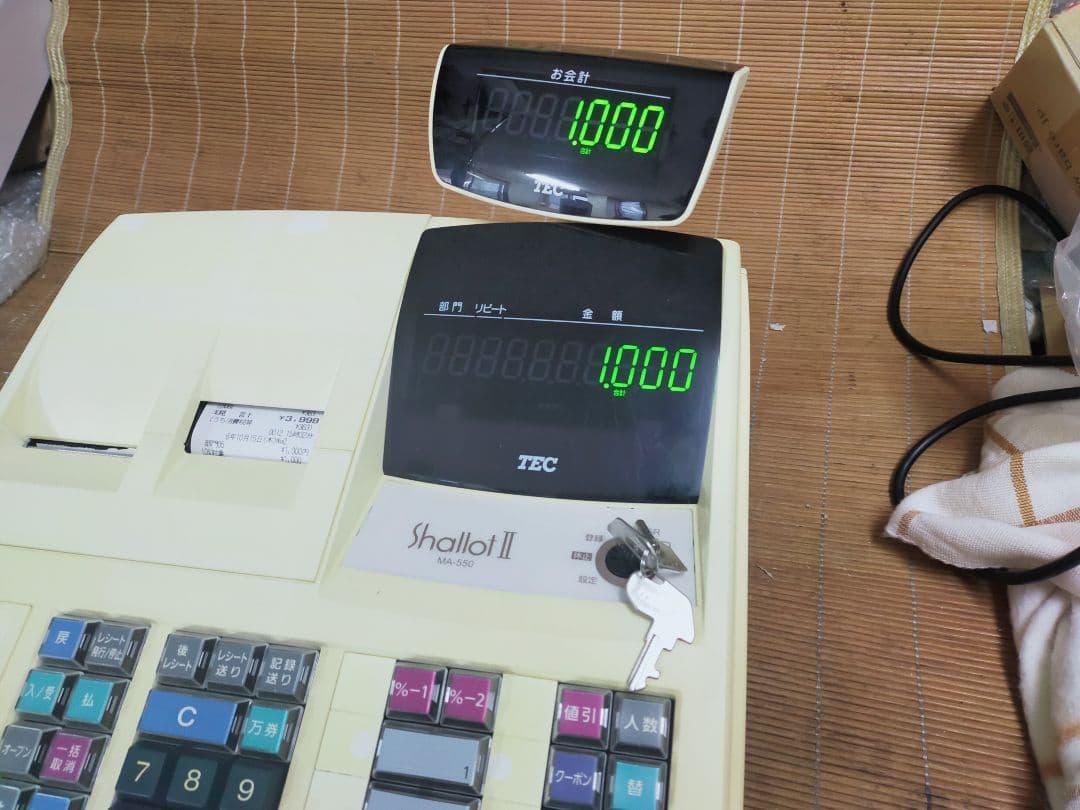 テックレジスター　MA-550　ツインプリンター　人気機種　885500