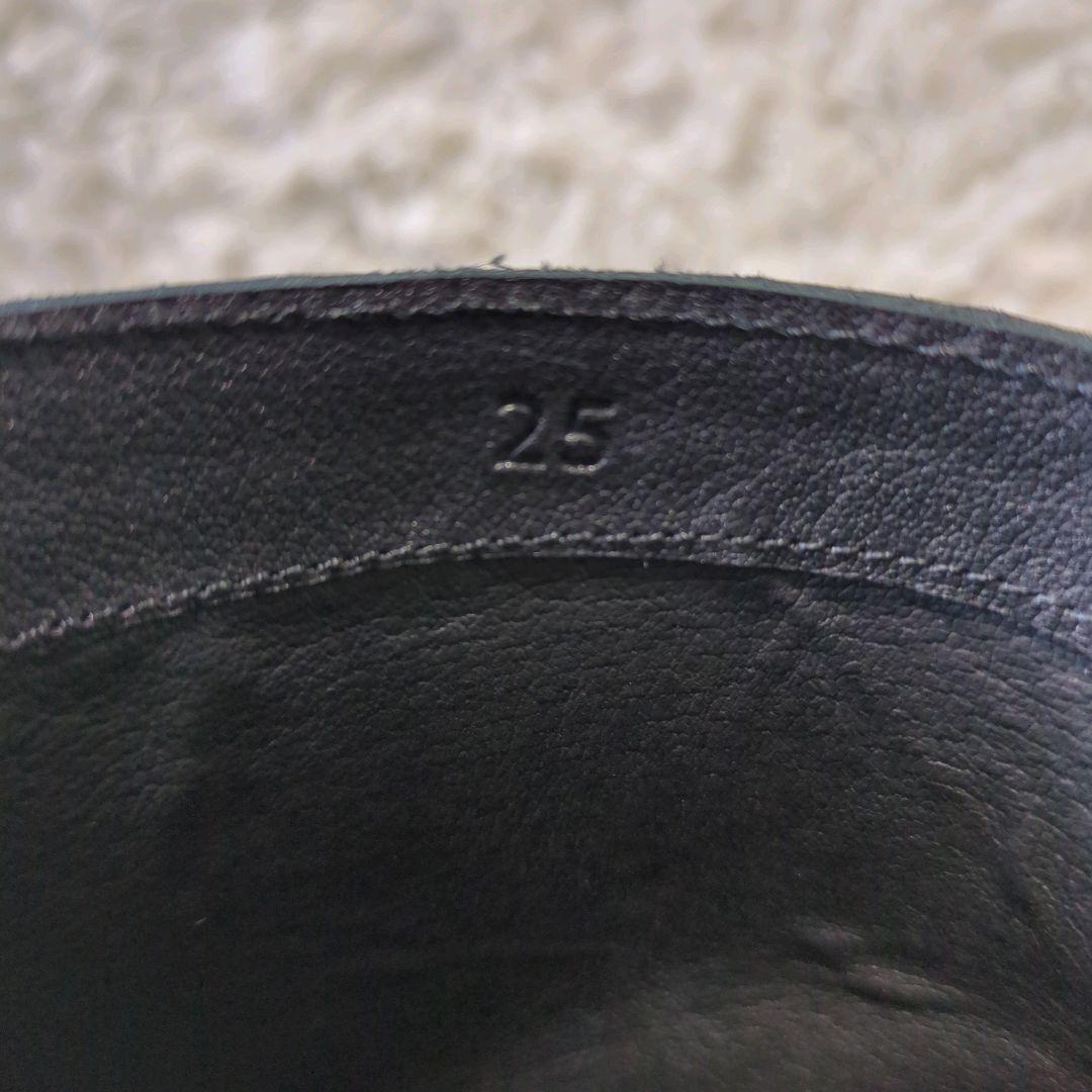 ⭕️美品⭕️　カドヤ　エレファンタス　バックジップブーツ　ブラック　25