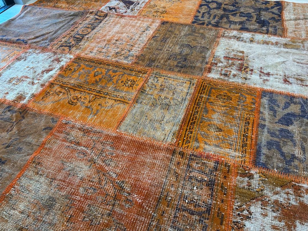 H.P. DECO トルコキリム　パッチワークラグ 約205x300cm