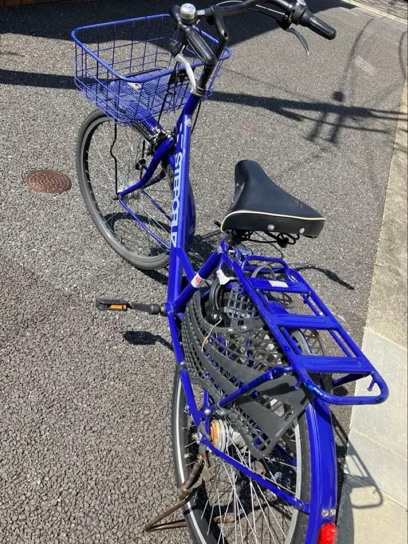 A HSTEP CRUZ自転車　三段変速　ブルー　引き取り限定