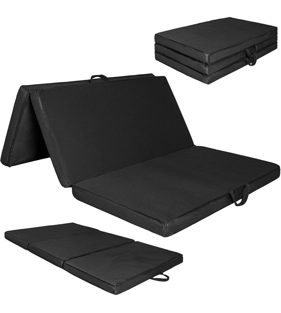 【期間限定‼️】マットレス ダブル 三つ折り 折り畳み 極厚10cm⭐️