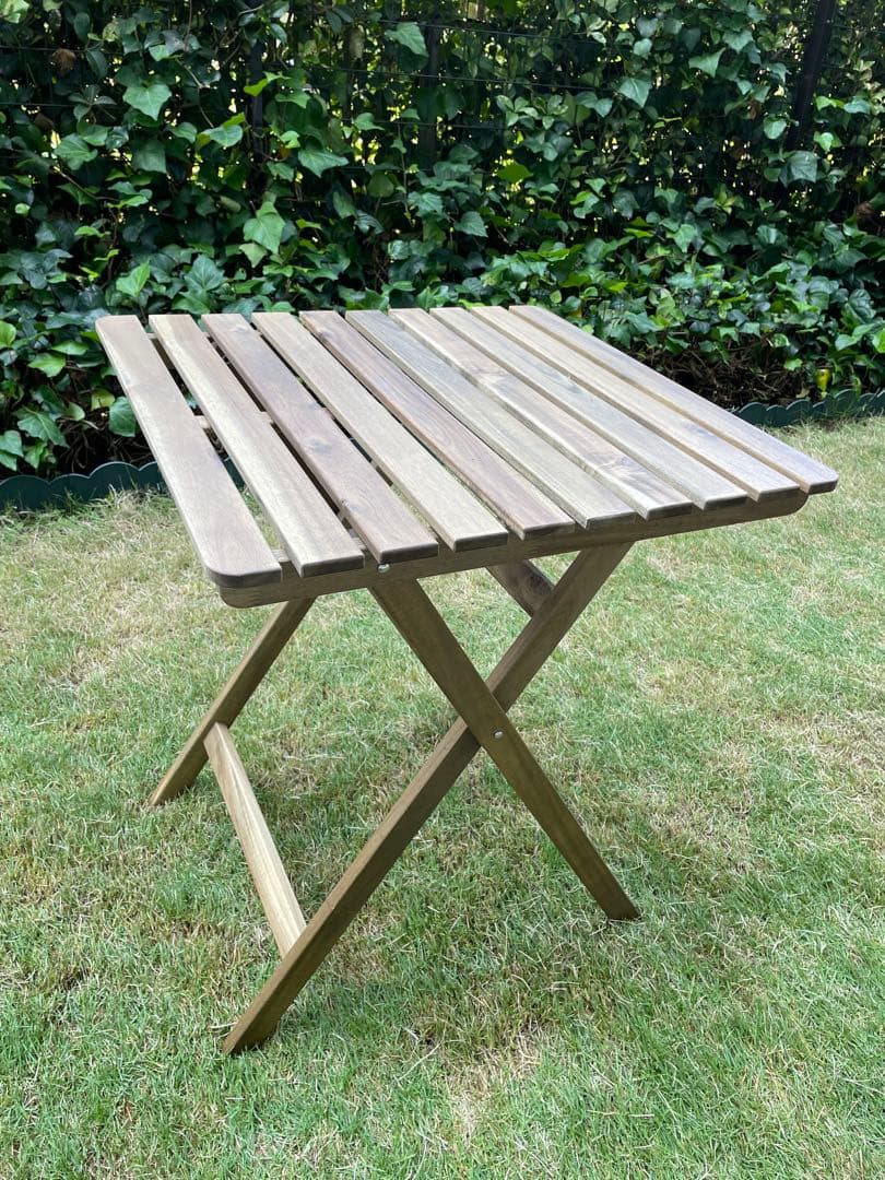 ASKHOLMEN アスクホルメン折りたたみ テーブル & チェア 2脚屋外用