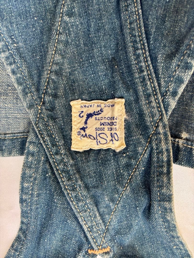 orslow デニムオーバーオール ペイント加工