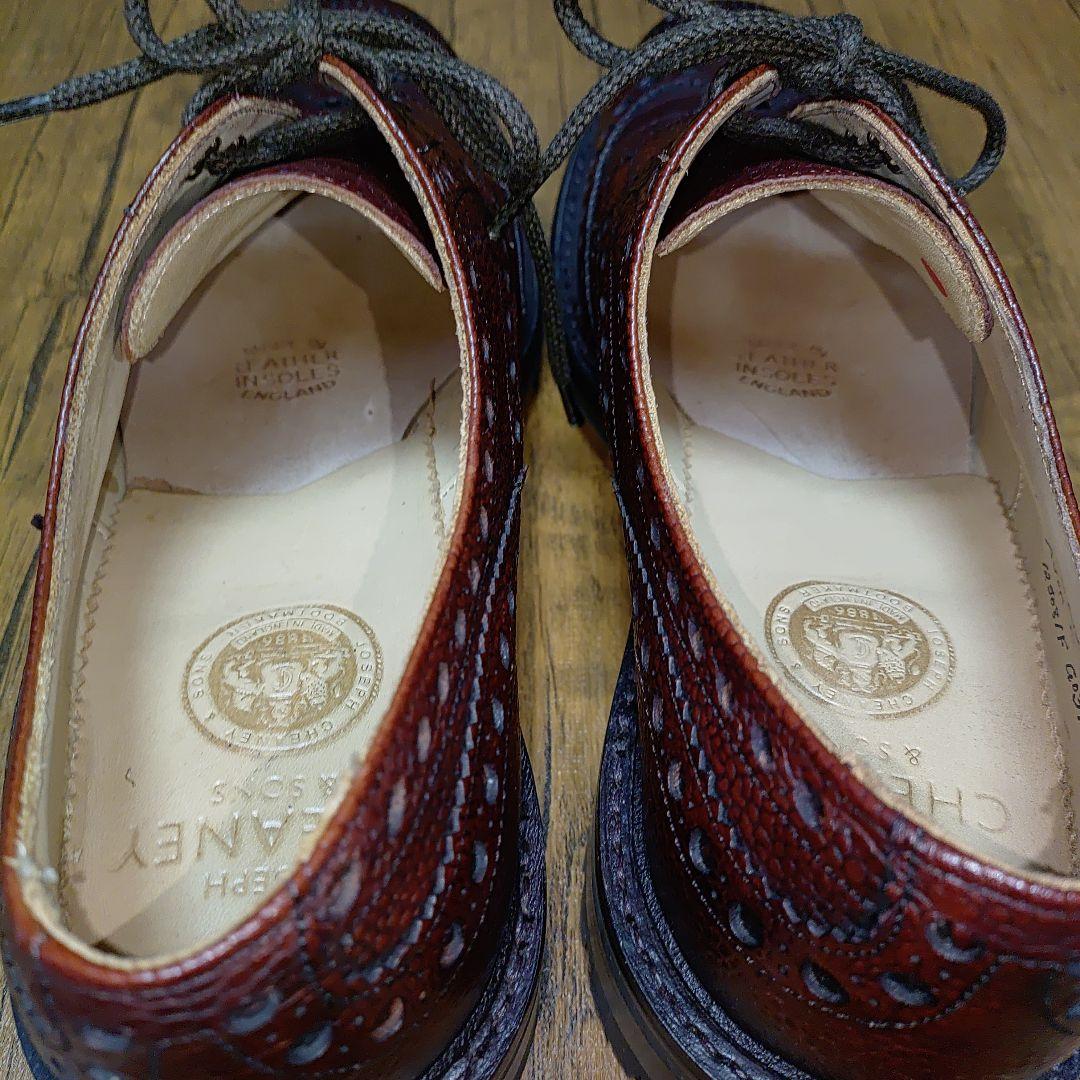 【新品同様】JOSEPHCHEANEY AVONC バーガンディグレイン 8 F