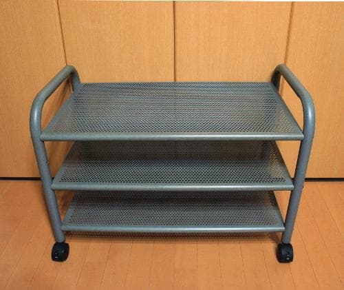 90年代ビンテージ北欧スウェーデン多目的ラックキャスターワゴン男前ツールシェルフ