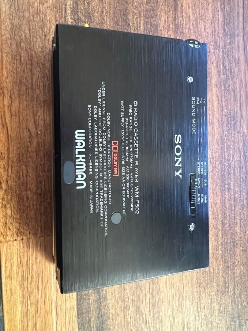 SONY WM-F502 カセットプレーヤー