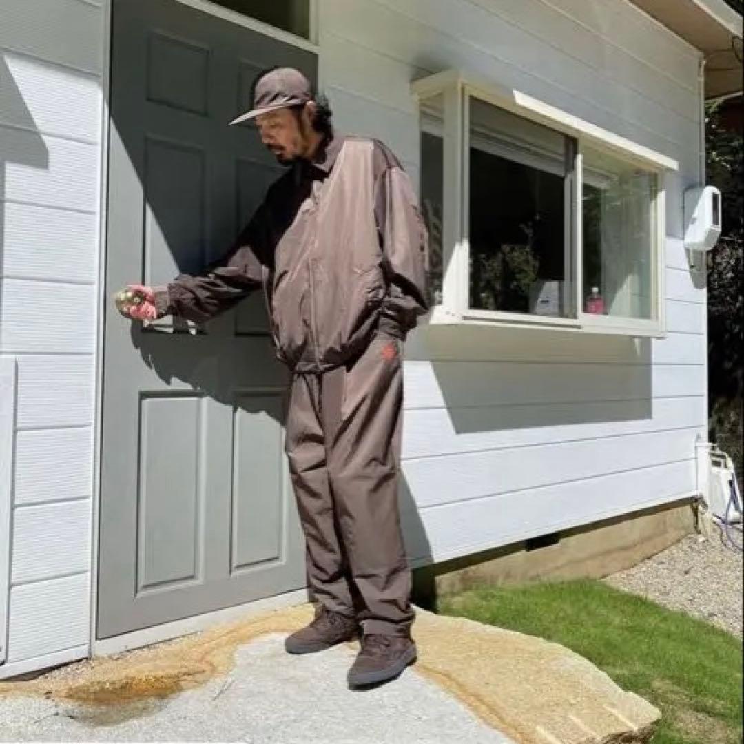 seesee ブラウン ナイロンジャケット セットアップ