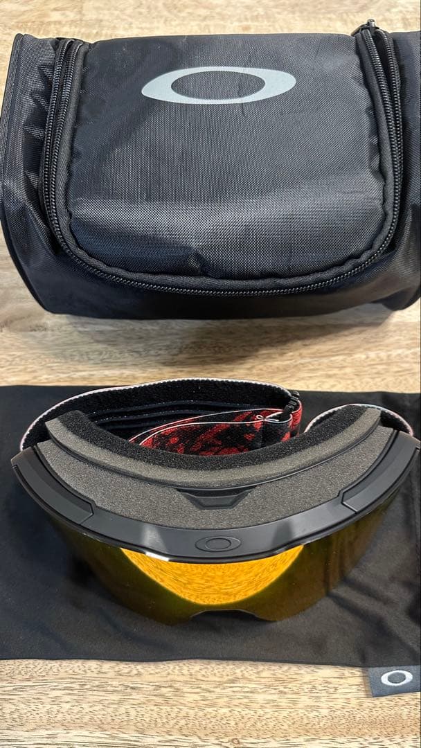 Oakley赤色ミラー ゴーグル FALL LINE L RED CRYSTAL