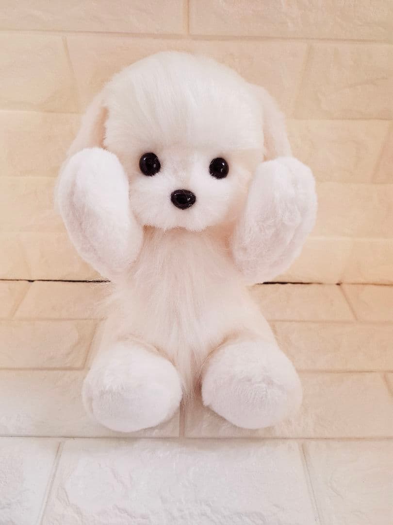 ぬいぐるみ、テディマルチーズ、犬、ハンドメイド、オリジナル、抱きしめられるサイズ