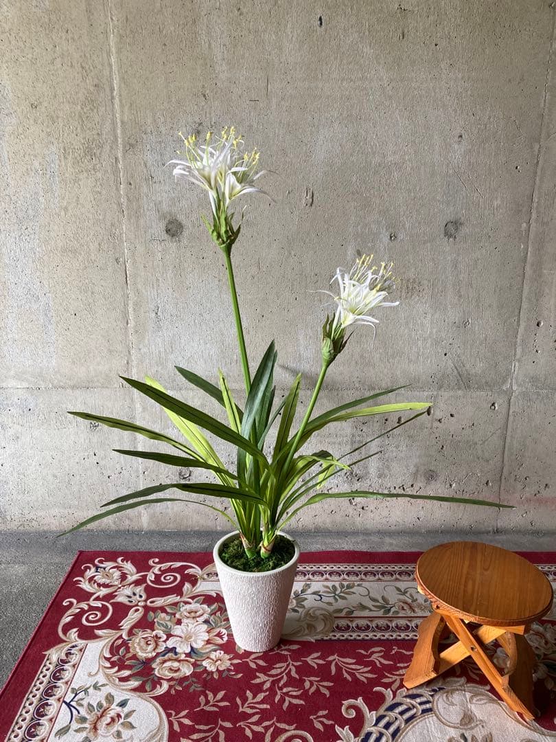 光触媒　人工観葉植物　ウォールグリーン　フェイクグリーン　ドラセナユッカ花付き