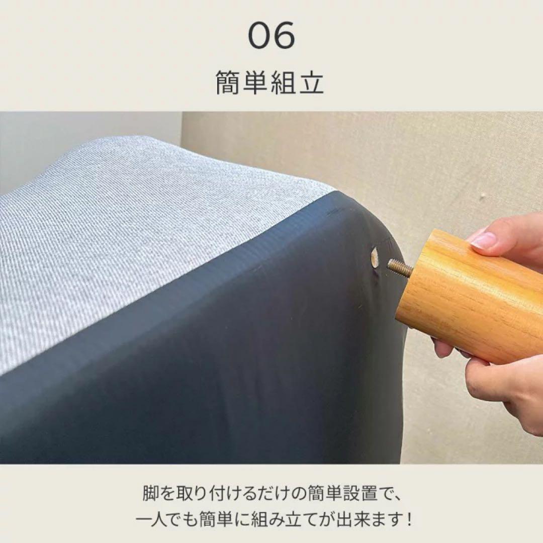 ファブリックネイビー 2人掛けソファ リクライニング　ローソファ　コンパクト