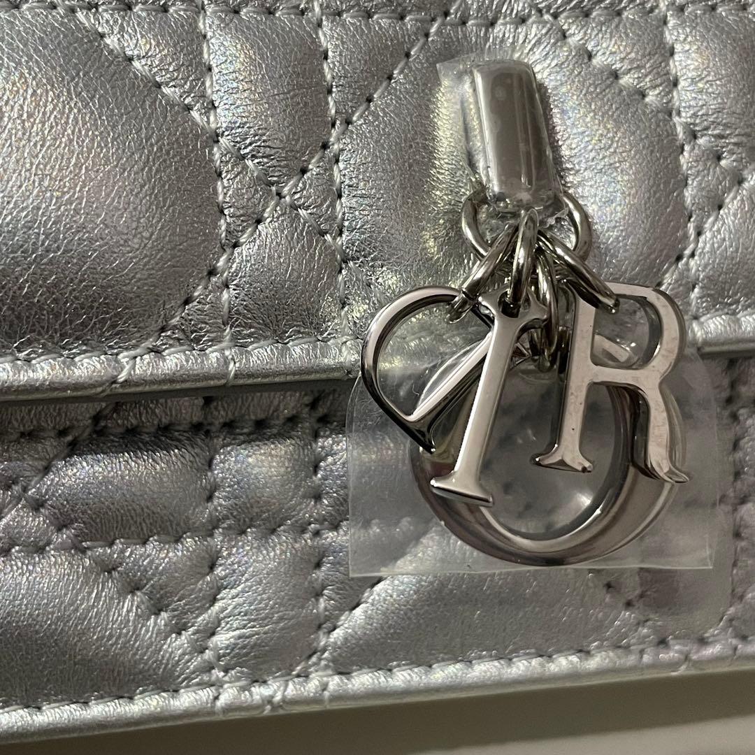 DIOR My Dior ミニバッグ ラムスキン ショルダーバッグ シルバー