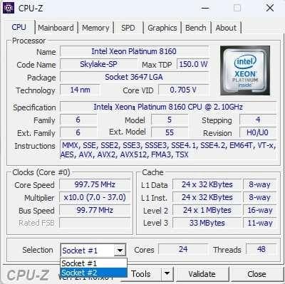 T7820 XEON Platinum 8160 2基/SSD1TB HDD2T