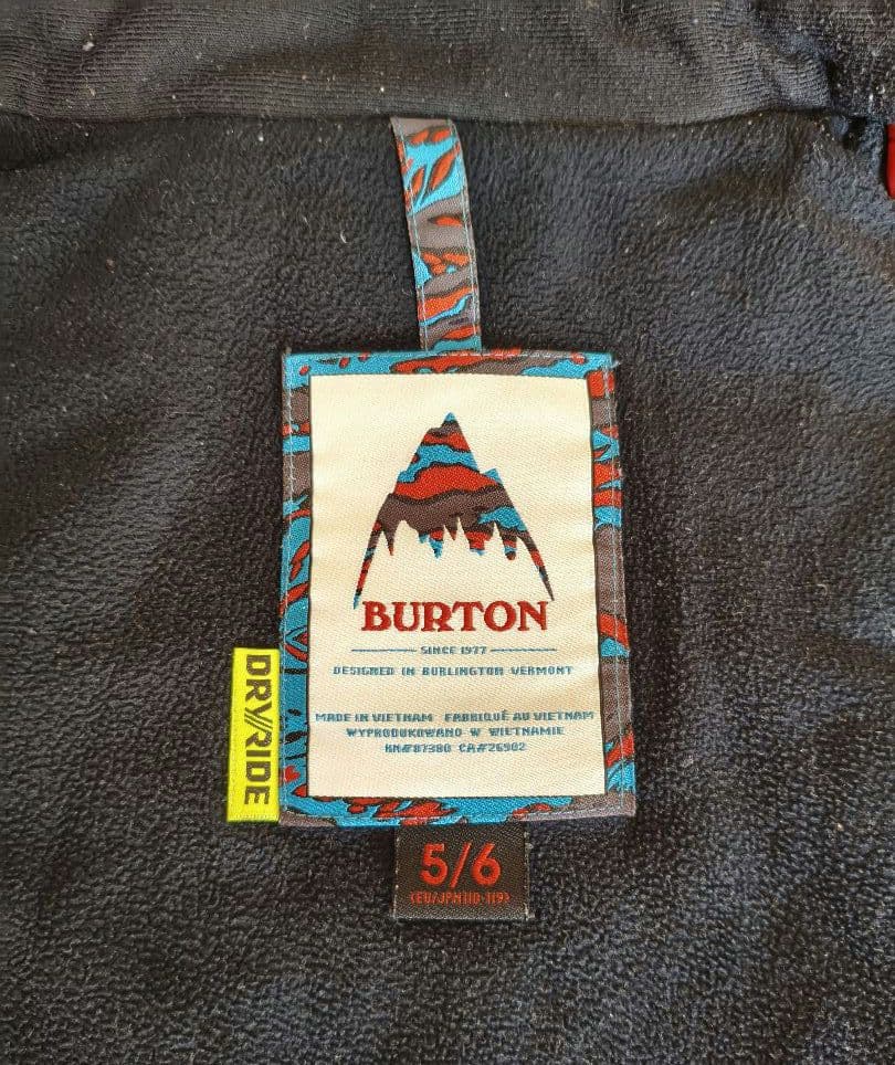 Burton 子供用スノーボードウェア 5/6　上下セット