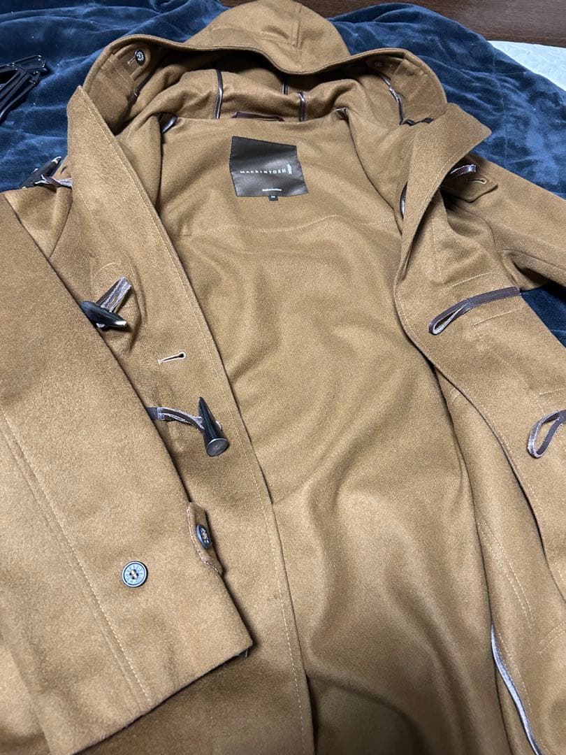 英国製　マッキントッシュ 一枚仕立て　ウール　カシミア 　ダッフルコート