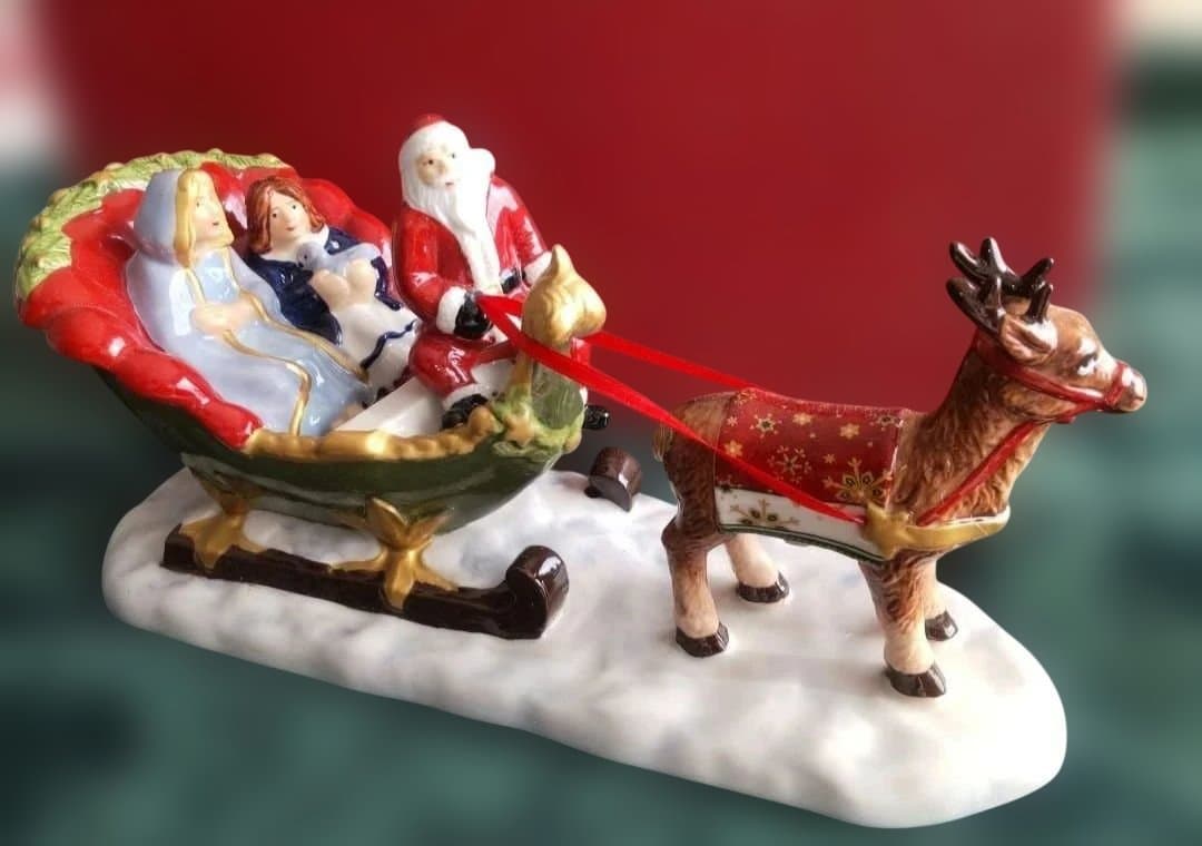 クリスマス Villeroy＆Boch サンタさんと子供達 箱付