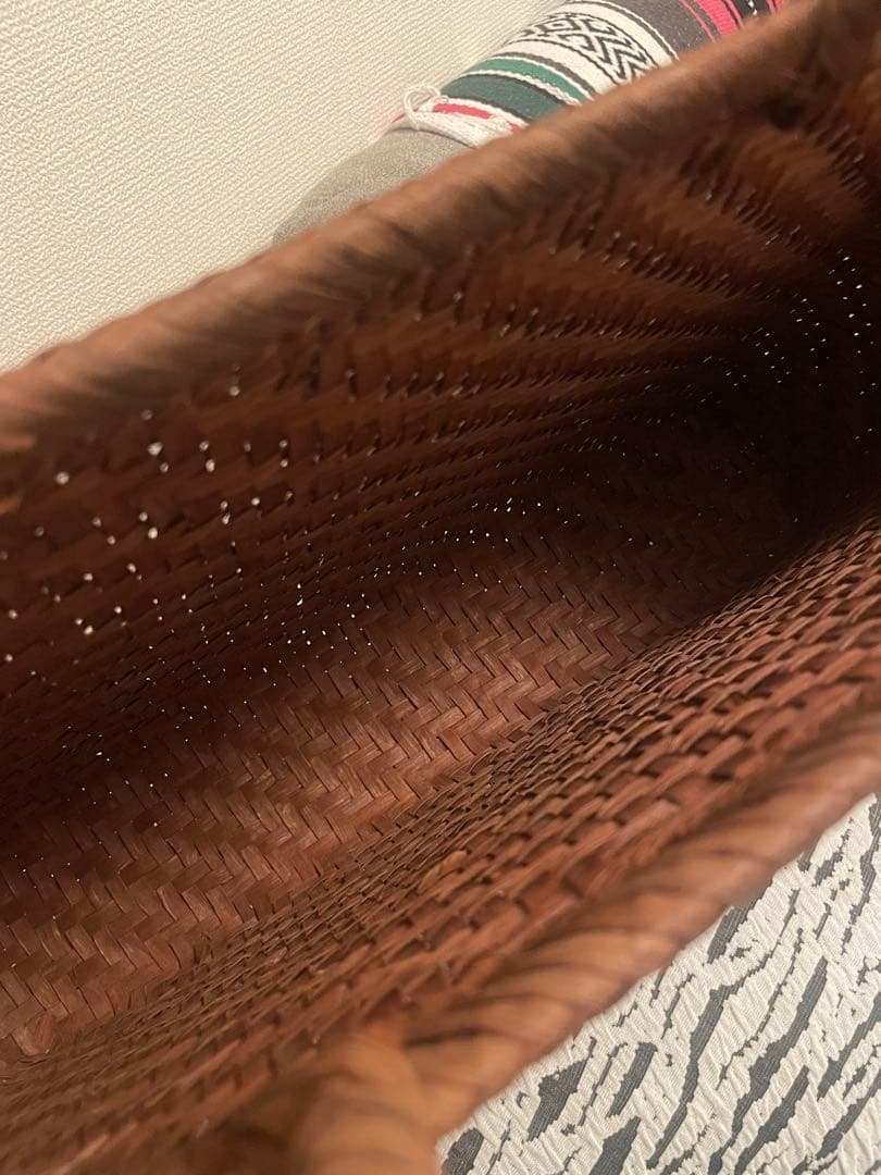 信州山葡萄　編み込み かごバッグ