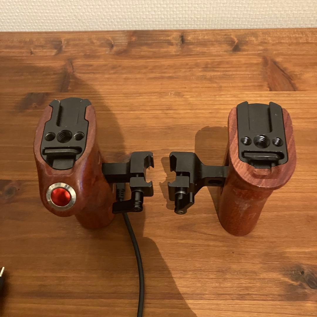 【廃盤】SmallRig RECボタン付きサイド木製ハンドル 2934