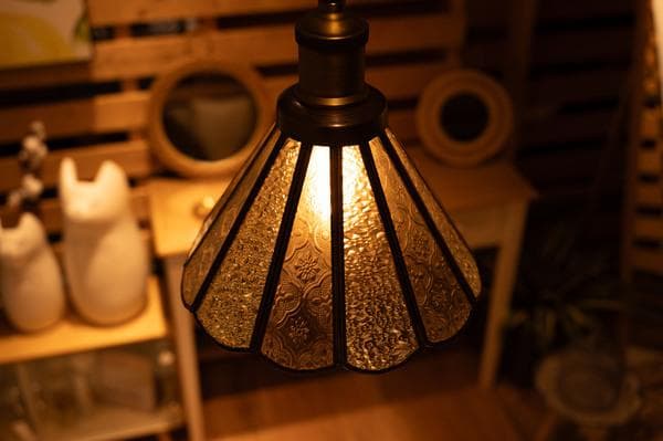 ステンドグラス ライト レトロ 照明 スチール製 LHT-311 N01