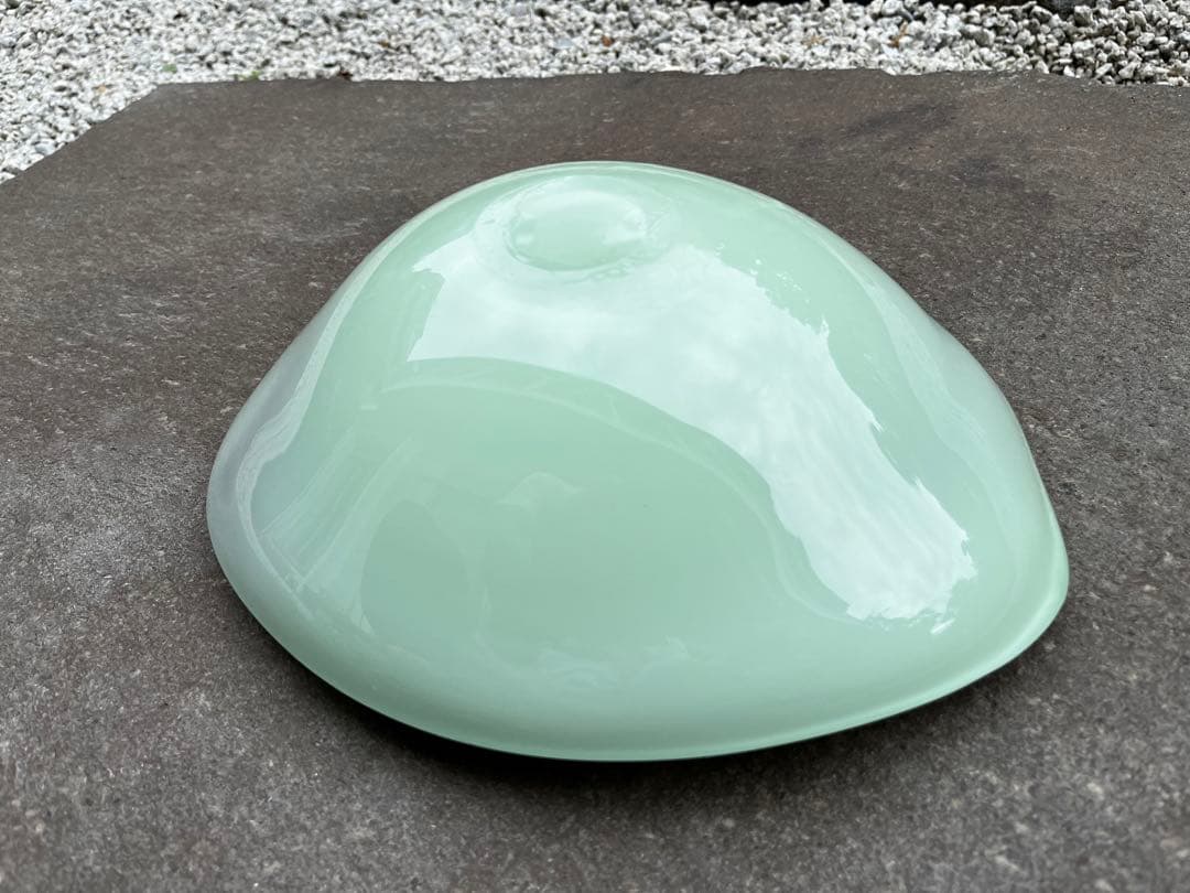 希少　ガラス製　深皿　サラダボール　マルティグラス　廃盤　昭和アンティーク