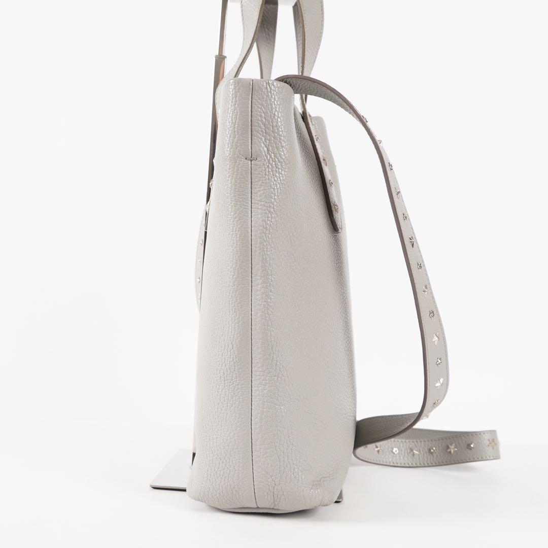 【極美品✨】ジミーチュウ ソフィア 2wayバッグ レザー グレー