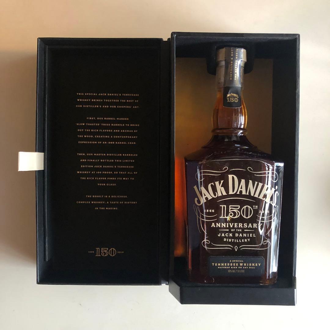 【未開栓•レア】ジャックダニエル 150周年記念ボトル 化粧箱入り 限定販売品