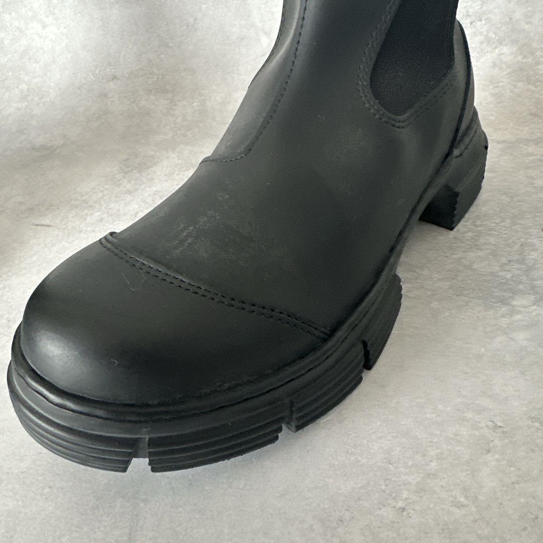 Ganni ガニー ブーツ レインブーツ ラバーブーツ チェルシーブーツ　38