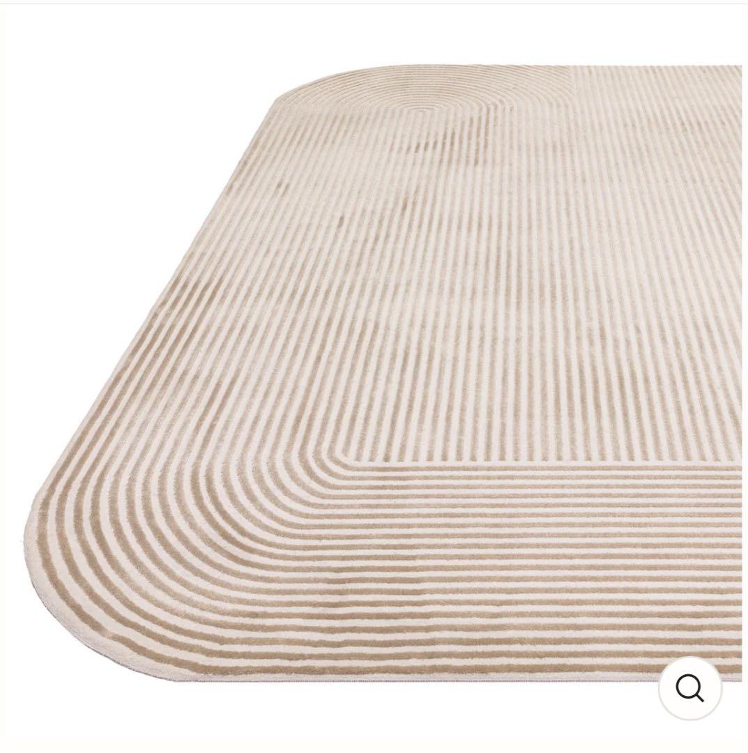 た*か様 【新品】rughaus ラグハウス / アイボリー ストライプ ラグ