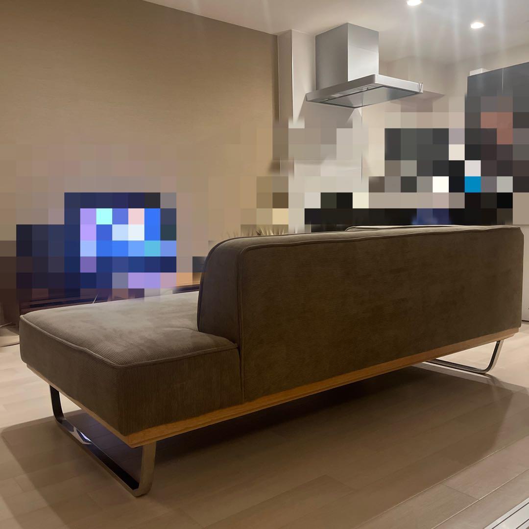 【送料込み】コーデュロイ カウチソファ 2人掛け